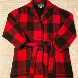 Vintage Buffalo Check Wool Woolrich Coat